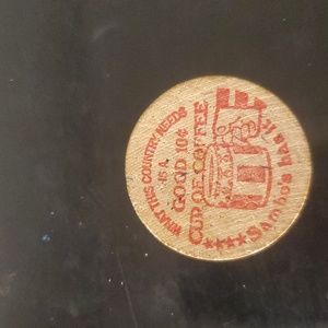 Vintage wooden nickel